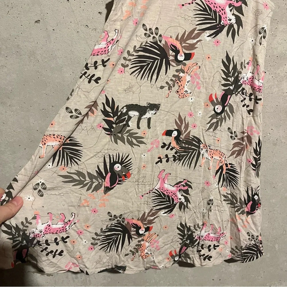 H&M Toddler Girls Tropical Animals Print Summer Dress Size 2-4 Years Sleeveless - Picture 2 of 8